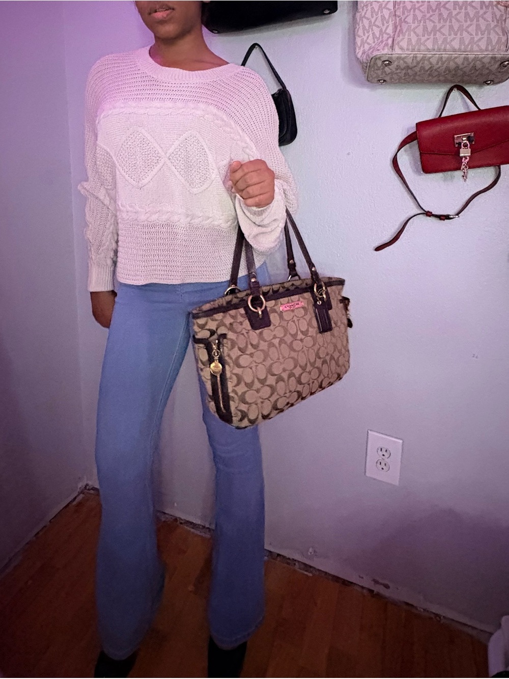 Target Beige Knitted-Pattern